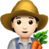 🧑🏻‍🌾 farmer: light skin tone display on Apple